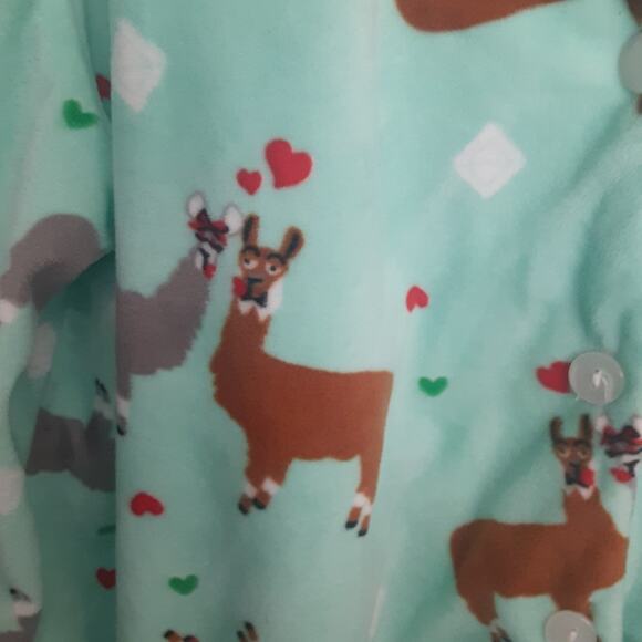 Mentally Exhausted Soft & Cozy Llama PJ Set 2X - Picture 3 of 7